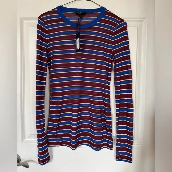 Rag & Bone Avery Striped Tee - Picture 2 of 7